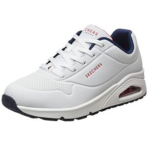 Skechers Women's Uno Stand on Air Sneaker, White Navy Red, 3 UK Skechers Women's Uno Stand on Air Sneaker, White Navy Red, 3 UK
