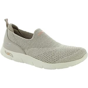 Skechers Women's Casual Trainers, Taupe Heathered Knit/Peach Trim, 8 UK Skechers Women's Casual Trainers, Taupe Heathered Knit/Peach Trim, 8 UK