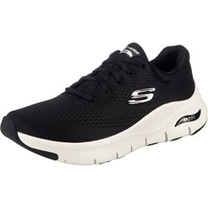 Skechers Women's Arch Fit Big Appeal Sneaker,Black Mesh / White Trim,5 UK Skechers Women's Arch Fit Big Appeal Sneaker,Black Mesh / White Trim,5 UK