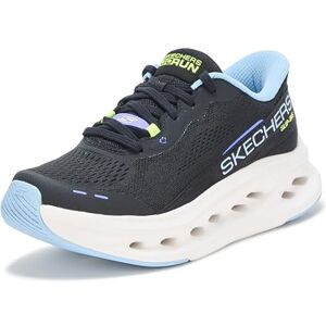 Skechers Women's Max Cushioning Glide-Step Caledonia Slip-On Sneakers, Black Textile/Blue Trim, 7 UK Skechers Women's Max Cushioning Glide-Step Caledonia Slip-On Sneakers, Black Textile/Blue Trim, 7 UK