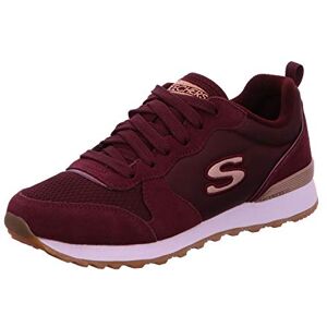 Skechers Women's Og 85 Gold'n Gurl Trainers, Burgundy Suede Nylon Mesh Rose Gold Trim, 6.5 UK Skechers Women's Og 85 Gold'n Gurl Trainers, Burgundy Suede Nylon Mesh Rose Gold Trim, 6.5 UK