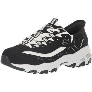 Skechers Sport Women's D'Lites New Classic Sneaker, Black/White, 9 Skechers Sport Women's D'Lites New Classic Sneaker, Black/White, 9