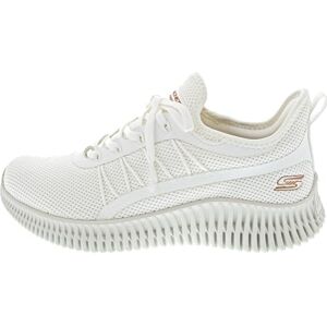 Skechers Women's Bobs Geo New Aesthetics Sneaker, Off White Knit/Synthetic Trim, 6 UK Skechers Women's Bobs Geo New Aesthetics Sneaker, Off White Knit/Synthetic Trim, 6 UK