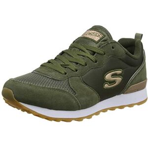 Skechers Women's Og 85 Gold'n Gurl Trainers, Olive Suede Nylon Mesh Rose Gold Trim, 4.5 UK Skechers Women's Og 85 Gold'n Gurl Trainers, Olive Suede Nylon Mesh Rose Gold Trim, 4.5 UK
