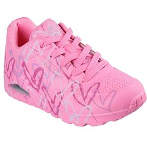 Skechers Women's UNO Spread The Love Sneaker, Pink, 5 UK Skechers Women's UNO Spread The Love Sneaker, Pink, 5 UK