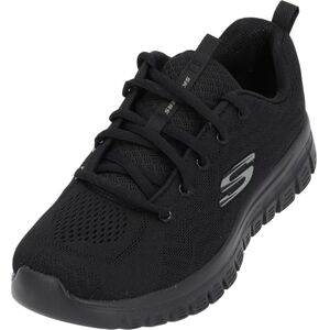 Skechers Womens Graceful Get Connected Trainers, Sports Shoes, Black Mesh Trim, 5 UK Wide Skechers Womens Graceful Get Connected Trainers, Sports Shoes, Black Mesh Trim, 5 UK Wide