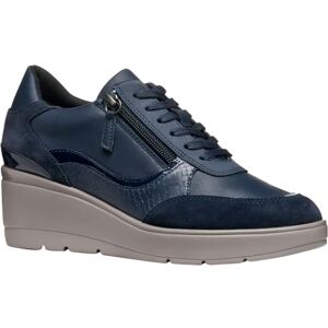 Geox Women D Ilde Sneaker, Blue, 7.5 UK Geox Women D Ilde Sneaker, Blue, 7.5 UK