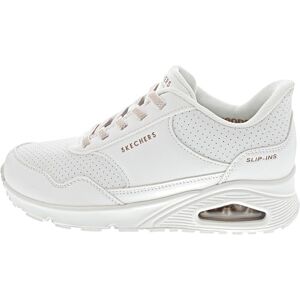 Skechers Women's Uno Banksia Luxe Sneaker, White Duraleather, 4.5 UK Skechers Women's Uno Banksia Luxe Sneaker, White Duraleather, 4.5 UK