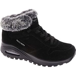 Skechers Women's Uno Rugged-Wintriness Sneaker, Black Suede/Faux Fur, 4 UK Skechers Women's Uno Rugged-Wintriness Sneaker, Black Suede/Faux Fur, 4 UK