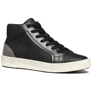 Geox Women's D Blomiee D Sneaker, Black Dk Grey, 2 UK Geox Women's D Blomiee D Sneaker, Black Dk Grey, 2 UK