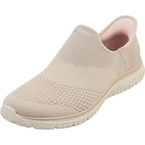 Skechers Women's Virtue Sleek Slip-On Sneakers, Taupe Knit, 5 UK Skechers Women's Virtue Sleek Slip-On Sneakers, Taupe Knit, 5 UK