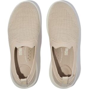 Fitflop Womens Super-q Knit Slip-ons Sneaker, Stone Beige Platino, 3 UK Fitflop Womens Super-q Knit Slip-ons Sneaker, Stone Beige Platino, 3 UK
