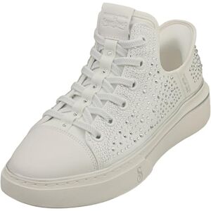 Skechers Women's Snoop One Rhine-Stoned Slip-On Sneakers, White Rhinestone Canvas, 4 UK Skechers Women's Snoop One Rhine-Stoned Slip-On Sneakers, White Rhinestone Canvas, 4 UK