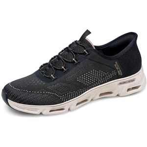 Skechers Women's Glide-Step Gratify Pace Slip-On Sneakers, Black Mesh/Gold Trim, 5 UK Skechers Women's Glide-Step Gratify Pace Slip-On Sneakers, Black Mesh/Gold Trim, 5 UK