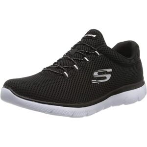 Skechers Womens Summits Artistry Chic Sneaker, Black Mesh White Trim, 4 UK Skechers Womens Summits Artistry Chic Sneaker, Black Mesh White Trim, 4 UK