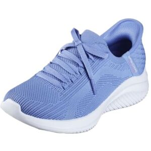Skechers Women's Ultra Flex 3.0 Brilliant Path Slip-On Sneakers, Periwinkle Knit/Pink Trim, 3 UK Wide Skechers Women's Ultra Flex 3.0 Brilliant Path Slip-On Sneakers, Periwinkle Knit/Pink Trim, 3 UK Wide