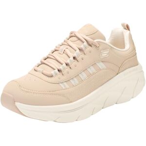 Skechers Women's D'Lux Walker 2.0 Golden Step Sneaker, Taupe Leather/Gold Trim, 5 UK Skechers Women's D'Lux Walker 2.0 Golden Step Sneaker, Taupe Leather/Gold Trim, 5 UK