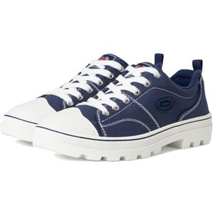 Skechers Women's Roadies True Roots Trainers, Blue Navy Canvas White Leather Trim Nvy, 5 UK Skechers Women's Roadies True Roots Trainers, Blue Navy Canvas White Leather Trim Nvy, 5 UK