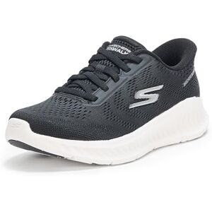 Skechers Women's Go Walk Now Khloe Slip-On Sneakers, Black Textile/White Trim, 2 UK Skechers Women's Go Walk Now Khloe Slip-On Sneakers, Black Textile/White Trim, 2 UK