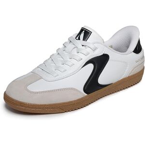 Skechers Women's Hotshot Perfect Choice Sneaker, White Duraleather/Black Leather/Trim, 3.5 UK Skechers Women's Hotshot Perfect Choice Sneaker, White Duraleather/Black Leather/Trim, 3.5 UK