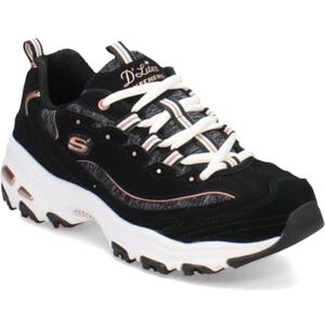Skechers Women's D'Lites Me-time Sneaker, Black Rose Gold, 7.5 US Wide Skechers Women's D'Lites Me-time Sneaker, Black Rose Gold, 7.5 US Wide