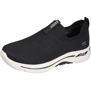 Skechers Women's Go Walk Arch Fit Iconic Sneaker, Black Textile Trim, 5 UK medium Skechers Women's Go Walk Arch Fit Iconic Sneaker, Black Textile Trim, 5 UK medium