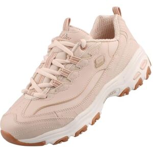 Skechers Women's D'Lites Good Neutral Sneaker, Natural Leather/Duraleather/Gum Trim, 4 UK Skechers Women's D'Lites Good Neutral Sneaker, Natural Leather/Duraleather/Gum Trim, 4 UK