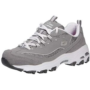 Skechers Women's D'lites Me Time Low Top Sneakers, Grey Gyw, 5 UK Skechers Women's D'lites Me Time Low Top Sneakers, Grey Gyw, 5 UK