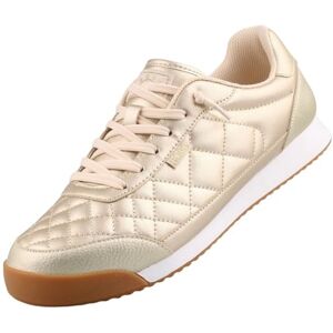 Skechers Women's Bobs Billie Wild Comfort Sneaker, Gold Pu, 3.5 UK Skechers Women's Bobs Billie Wild Comfort Sneaker, Gold Pu, 3.5 UK