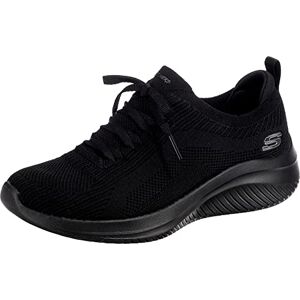 Skechers Women's Ultra Flex 3.0 Big Plan Sneaker, Black Knit/Trim, 8 UK Skechers Women's Ultra Flex 3.0 Big Plan Sneaker, Black Knit/Trim, 8 UK