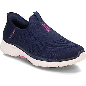 Skechers Women's Hands Free Slip-ins Go Walk 6-Fabulous View Sneaker, Navy, 9 UK Skechers Women's Hands Free Slip-ins Go Walk 6-Fabulous View Sneaker, Navy, 9 UK