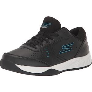 Skechers Women's Go Train Viper Court Smash-Pickleball Sneaker, Black/Blue, 6 Skechers Women's Go Train Viper Court Smash-Pickleball Sneaker, Black/Blue, 6