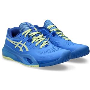 ASICS Women's Gel-Resolution X Sneaker, Blue Coast/Huddle Yellow, 4 UK ASICS Women's Gel-Resolution X Sneaker, Blue Coast/Huddle Yellow, 4 UK
