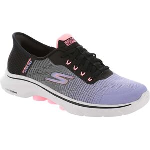 Skechers Women's Go Walk 7 Adel Sneaker, Black Textile/Multi Trim, 4.5 UK Skechers Women's Go Walk 7 Adel Sneaker, Black Textile/Multi Trim, 4.5 UK