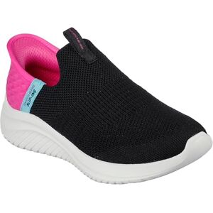 Skechers Girls Ultra Flex 3.0 Fresh Time Sneaker, Black Mesh Pink Trim, 12 UK Skechers Girls Ultra Flex 3.0 Fresh Time Sneaker, Black Mesh Pink Trim, 12 UK