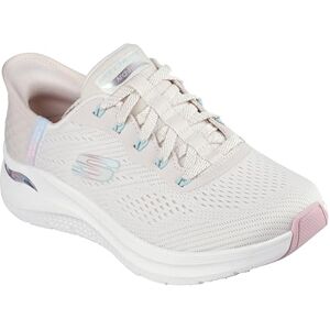Skechers Women's Arch Fit 2.0 Easy Chic Sneaker, Natural Mesh/Pink Trim, 6.5 UK Skechers Women's Arch Fit 2.0 Easy Chic Sneaker, Natural Mesh/Pink Trim, 6.5 UK