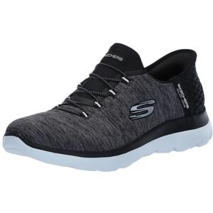 Skechers Women's Summits Hands-Free Slip-ins – Memory Foam Insole, Heel Pillow, Vegan Materials Sneaker, Black Mesh/White Trim, 5 UK Skechers Women's Summits Hands-Free Slip-ins – Memory Foam Insole, Heel Pillow, Vegan Materials Sneaker, Black Mesh/White Trim, 5 UK