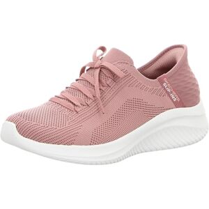 Skechers Women's Ultra Flex 3.0 Brilliant Path Slip-On Sneakers, Mauve Knit/Pink Trim, 5.5 UK Skechers Women's Ultra Flex 3.0 Brilliant Path Slip-On Sneakers, Mauve Knit/Pink Trim, 5.5 UK