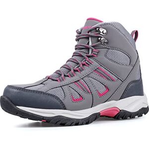 riemot Womens Waterproof Hiking Shoes Lightweight Anti-Slip Trekking Boots Breathable Cushioned Trainers for Running Walking Mountain Trails Outdoor Adventures, Grey, UK 3 riemot Womens Waterproof Hiking Shoes Lightweight Anti-Slip Trekking Boots Breathable Cushioned Trainers for Running Walking Mountain Trails Outdoor Adventures, Grey, UK 3