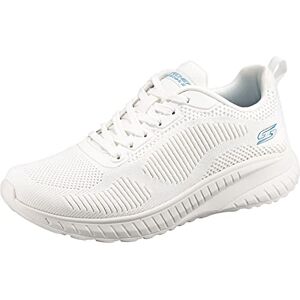 Skechers Women's Bobs Squad Chaos Face Off Sneaker, Off White Engineered Knit, 7 UK Skechers Women's Bobs Squad Chaos Face Off Sneaker, Off White Engineered Knit, 7 UK