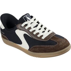 Skechers Women's Hotshot Everyday Ease Sneaker, Black Nylon/Brown Leather/Trim, 3.5 UK Skechers Women's Hotshot Everyday Ease Sneaker, Black Nylon/Brown Leather/Trim, 3.5 UK