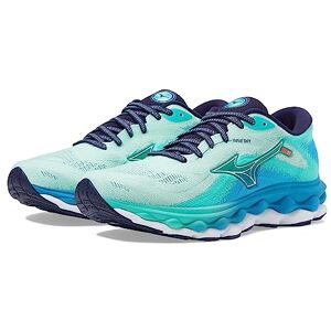 Mizuno Women's Wave Sky 7 Running Shoe, Beveled Glass-White, 8 Mizuno Women's Wave Sky 7 Running Shoe, Beveled Glass-White, 8