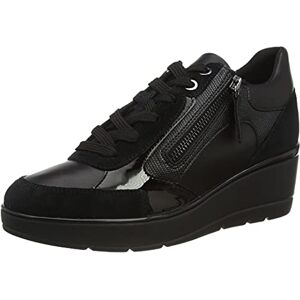 Geox Women's D Ilde C Sneaker, Black, 7.5 UK Geox Women's D Ilde C Sneaker, Black, 7.5 UK