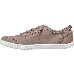 Skechers Women's B Cute-Frayed Canvas Slip on Sneaker, Taupe, 6.5 UK Skechers Women's B Cute-Frayed Canvas Slip on Sneaker, Taupe, 6.5 UK