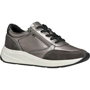 Geox Women's D Cristael E Sneaker, Gun Graphite, 8 UK Geox Women's D Cristael E Sneaker, Gun Graphite, 8 UK