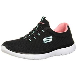 Skechers Womens Summits Top Player Sneaker, Black Pink, 5.5 UK Skechers Womens Summits Top Player Sneaker, Black Pink, 5.5 UK