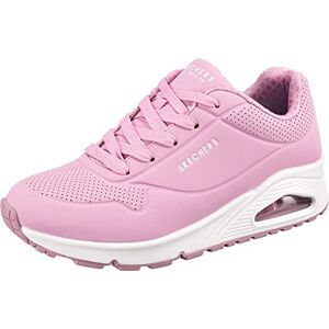 Skechers Women's Uno Stand on Air Sneaker, Pink Pu Trim, 12.5 UK Skechers Women's Uno Stand on Air Sneaker, Pink Pu Trim, 12.5 UK