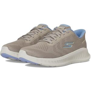 Skechers Women's Go Walk Now Khloe Sneaker, Taupe Textile/Light Blue Trim, 6 UK Skechers Women's Go Walk Now Khloe Sneaker, Taupe Textile/Light Blue Trim, 6 UK