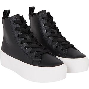 Calvin Klein Jeans Women Cupsole Trainers Cupsole Flatform Mid Shoes, Black (Black/Bright White), 5 UK Calvin Klein Jeans Women Cupsole Trainers Cupsole Flatform Mid Shoes, Black (Black/Bright White), 5 UK