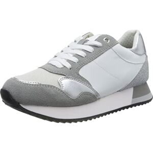 Geox Women's D Doralea Sneaker, White Lt Grey, 3 UK Geox Women's D Doralea Sneaker, White Lt Grey, 3 UK